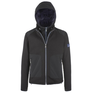 CHAQUETA ACOLCHADA DE HOMBRE MESH CON SOFTSHELL NEGRO