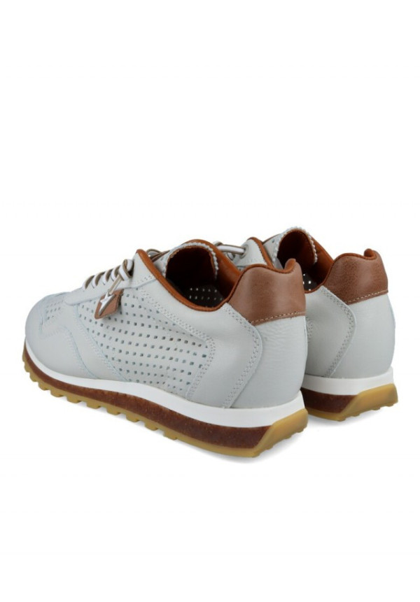 CETTI 848 ZAPATILLAS DE CUERO BLANCO 